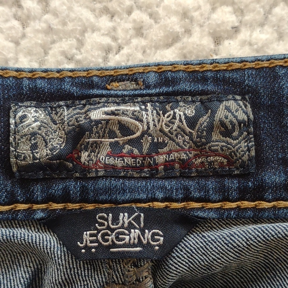Silver Suki Jeggings Size 30 - Picture 3 of 10